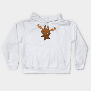 Cute Dancing Moose Kids Hoodie